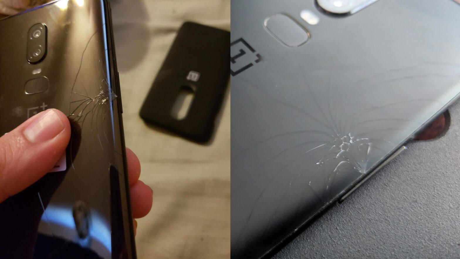 Oneplus 6 Cracked Back 1600x900