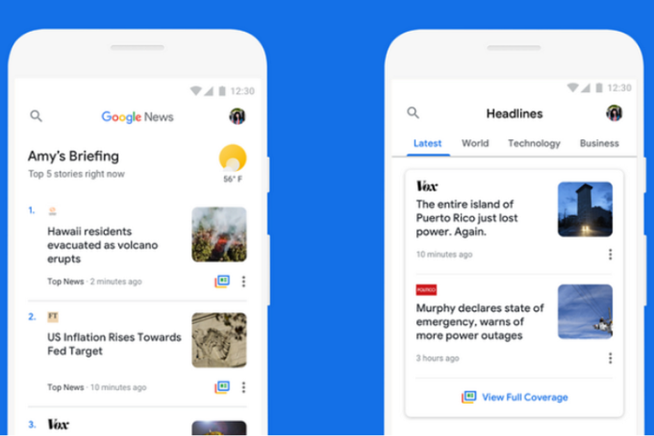 Update To Google News Allows App To Work Regardless Of Signal Strength Or Phone Employed