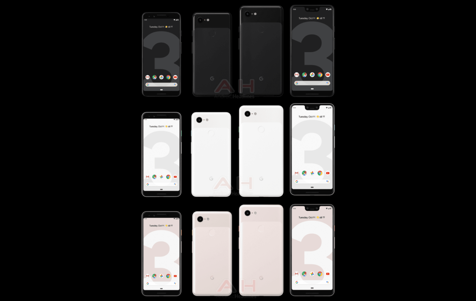 Google Pixel 3 and Google Pixel 3 XL Androidheadlines 2018 1600x1012