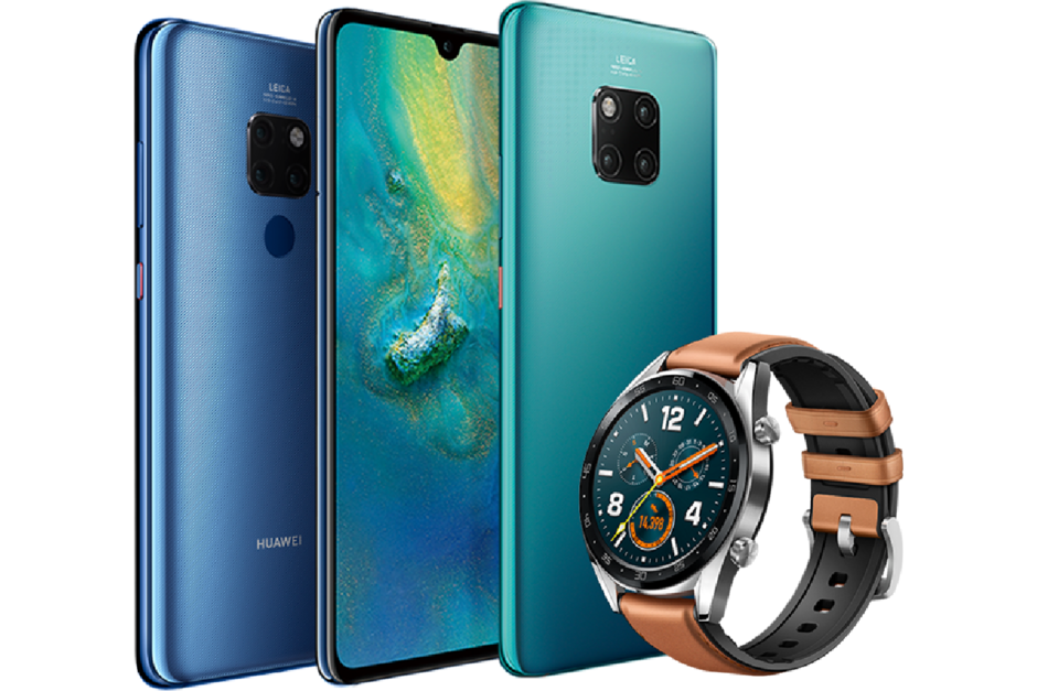 Huawei Mate 20 Pro In Turquoise Shows Up Alongside Mate 20 And Huawei Watch Gt