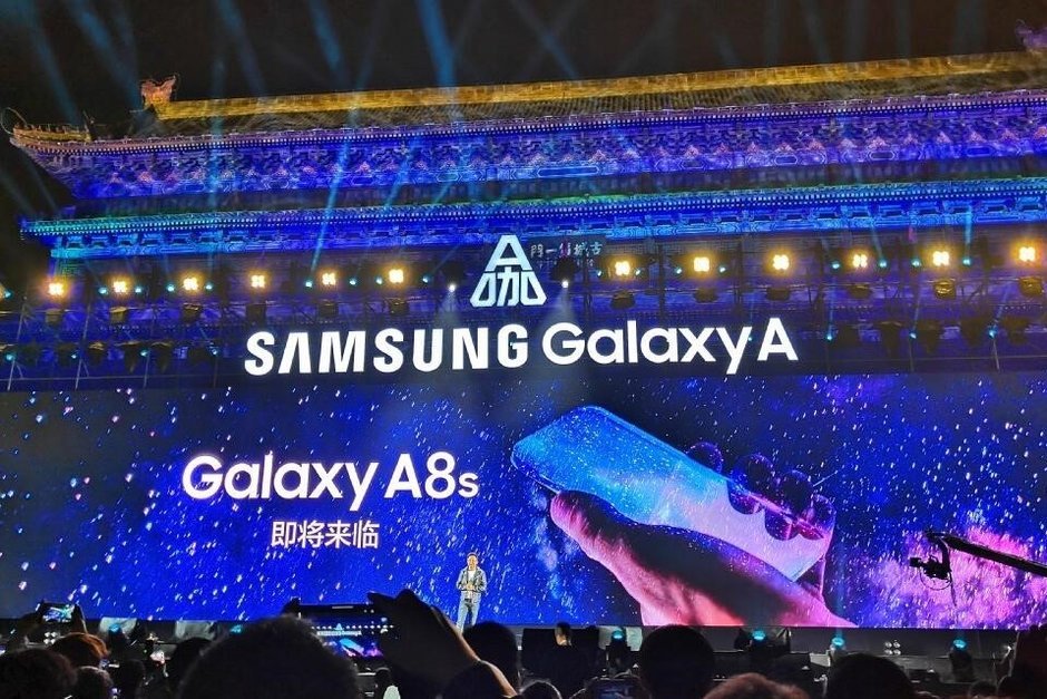 Samsung Teases The Galaxy A8s With Bezel Less Design And Hole In The Display