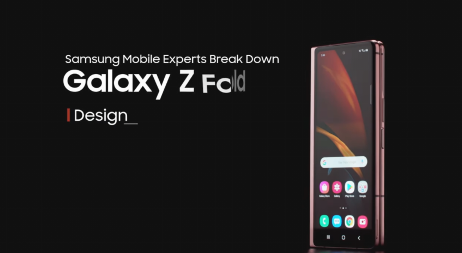 Samsung pratar om designen för Galaxy Z Fold 2 i senaste videon Screenshot 20200911 124531.png