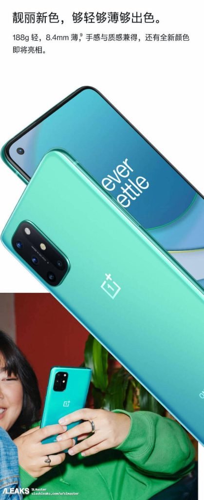 Ny bild på OnePlus 8T visar designen