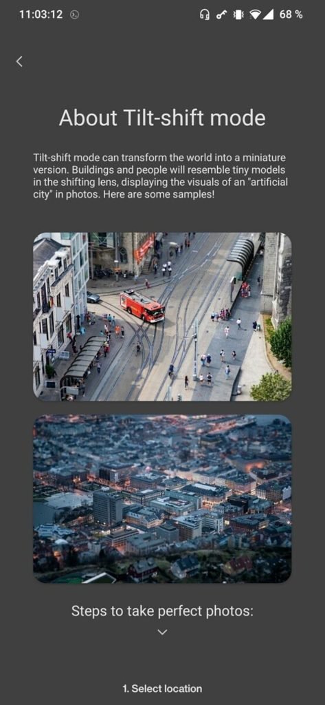 OnePlus 9 kan få Tilt-shift Mode, ett unikt läge
