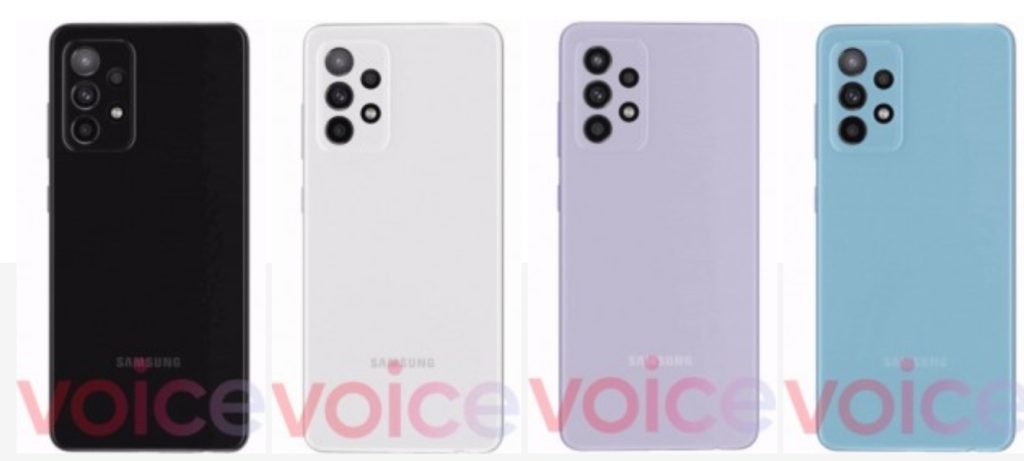 Bild avslöjar att Samsung kommer släppa Galaxy A52 5G i flera kulörer