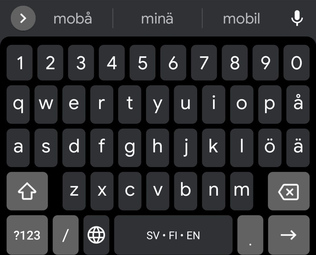 Gboards nya typsnitt har kommit till Sverige