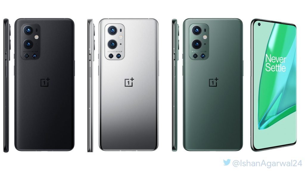 OnePlus 9 läcker ut i samtliga kulörer
