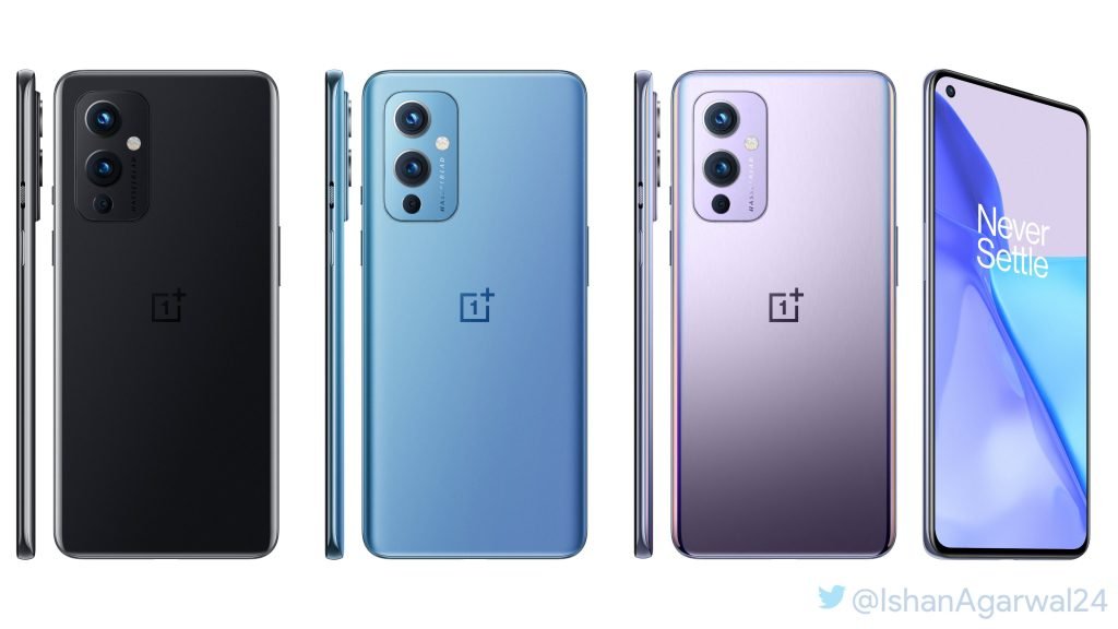 OnePlus 9 läcker ut i samtliga kulörer, kommer i rosa, blått och svart
