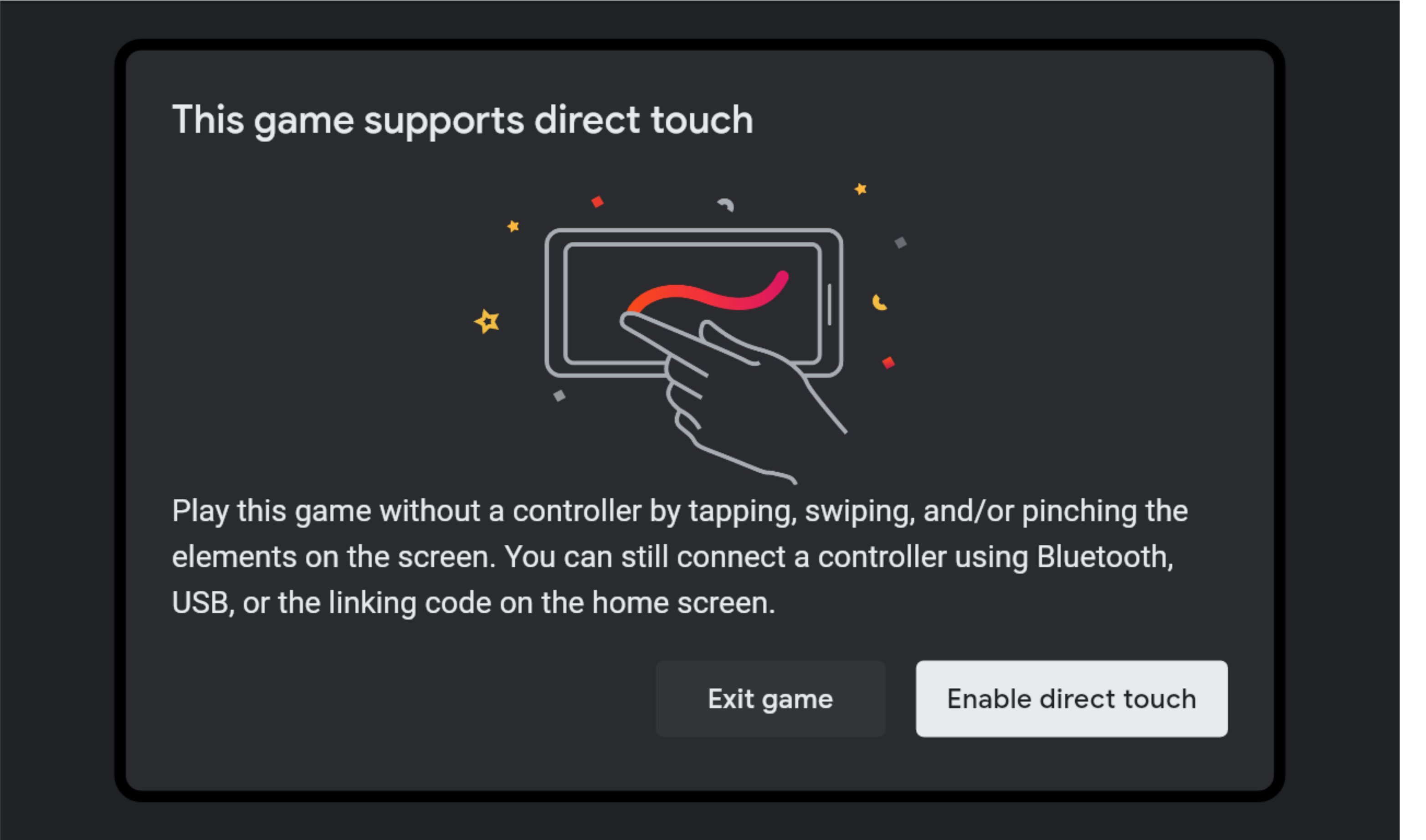 stadia-direct-touch-android-ui