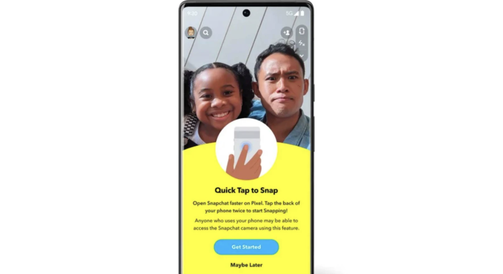 Snapchat blir oerhört lättåtkomligt i Pixel 6 mobilerna