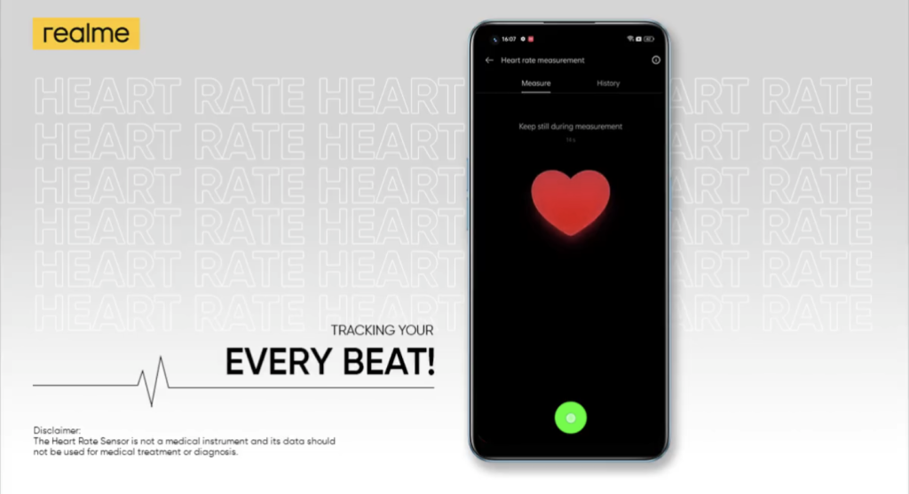 Realme 9 Pro+ kommer få pulsmätare i UDF:n