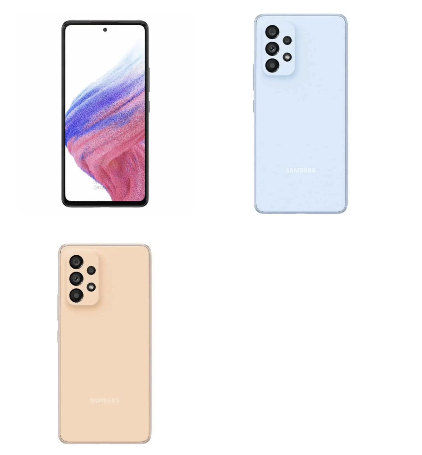 Samsung Galaxy A53 5G fastnar på ny bild