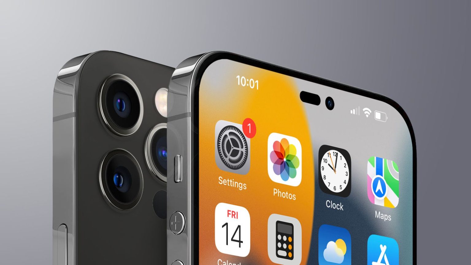 Iphone 14 mock pill and hole thumb