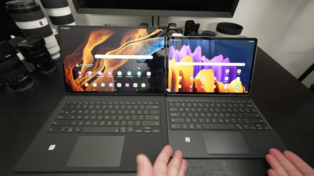 En jämförelse mellan Samsung Galaxy Tab S8 Ultra och dess mindre syskon