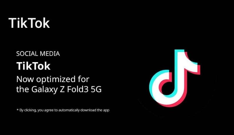 Tiktok Galaxy Z Fold 3