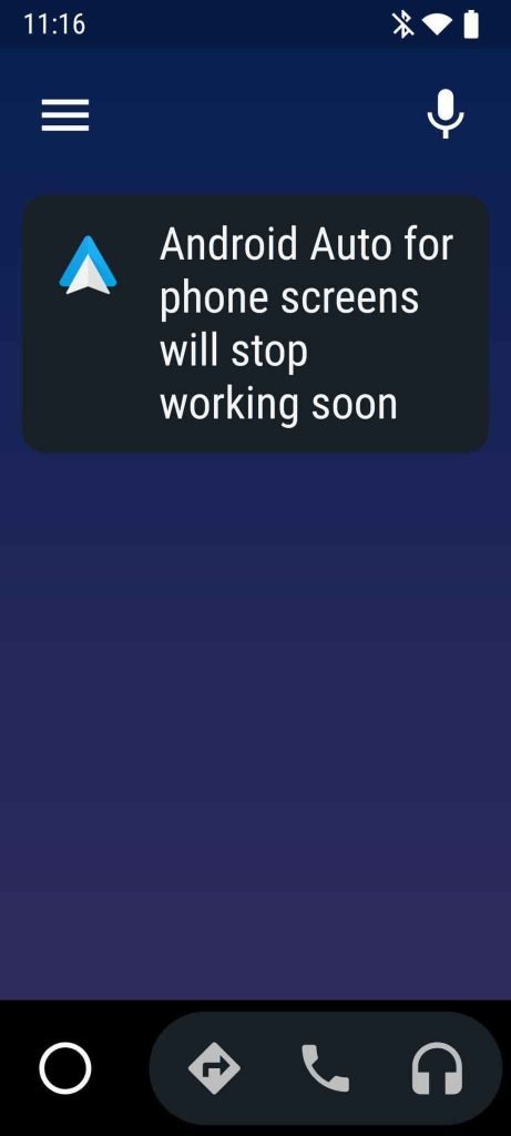 Android Auto -appen på utgång