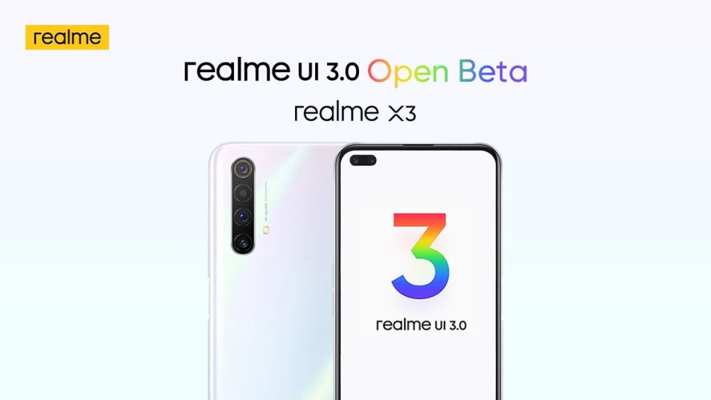 Realme X3 erhåller betan av UI 3.0