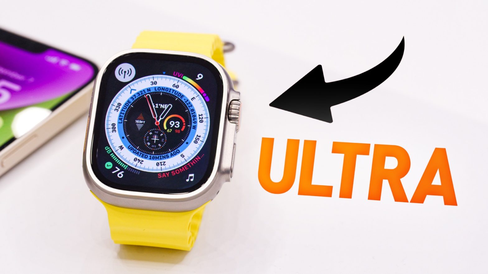 MKBHD kollar in Apple Watch Ultra