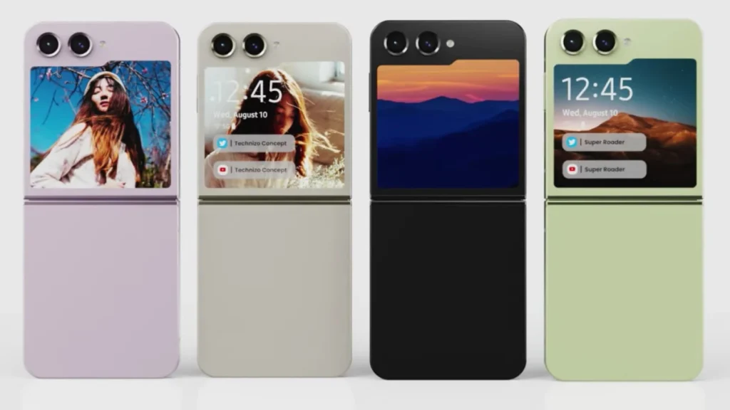 Sketchy New Samsung Galaxy Z Flip 5 Mockup Envisions Massive Cover Screen