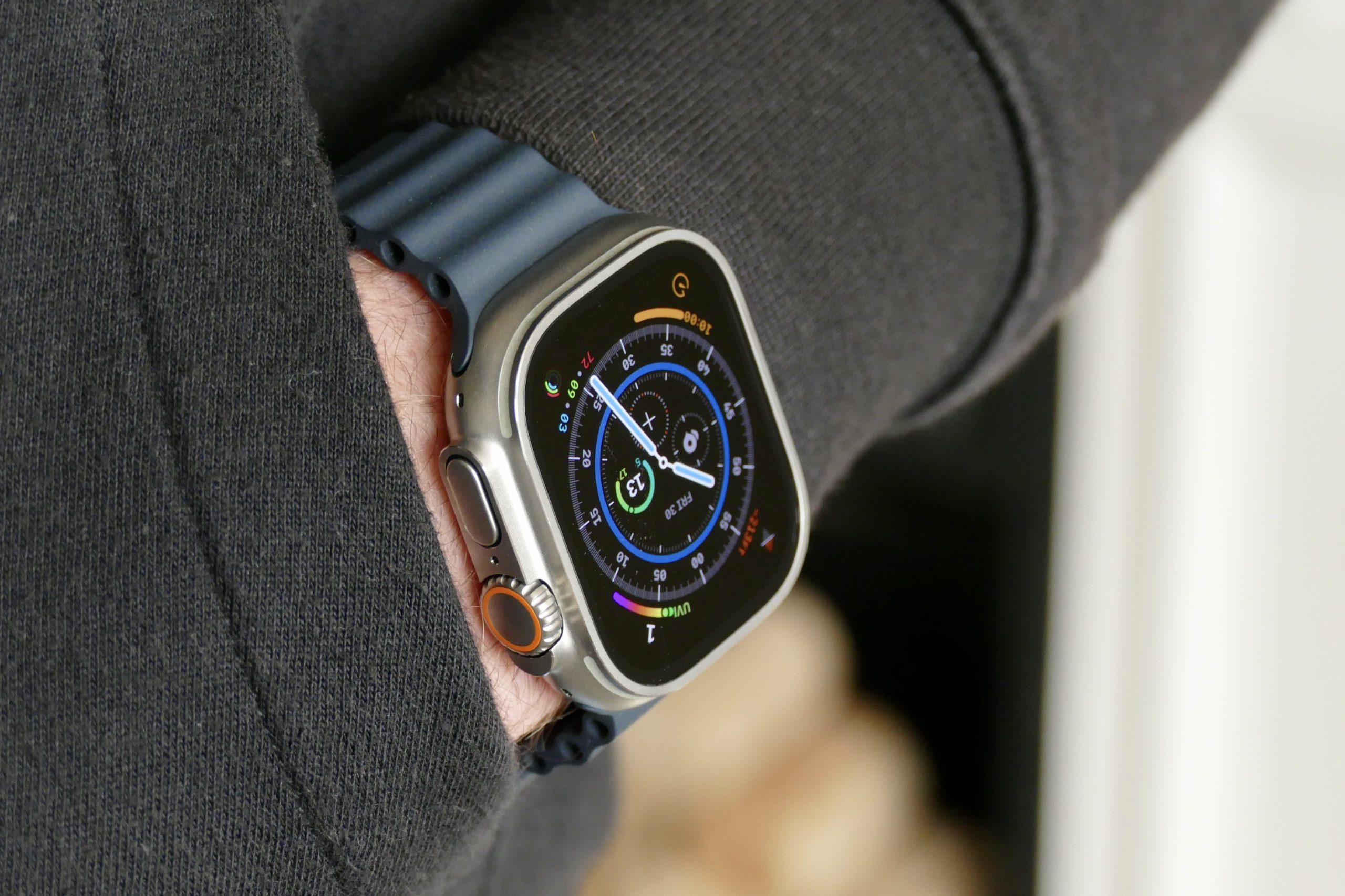 Apple Watch Ultra On Wrist Pocket