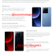 Flera bilder på Xiaomi 13T Pro tillsammans med påstådda specifikationer