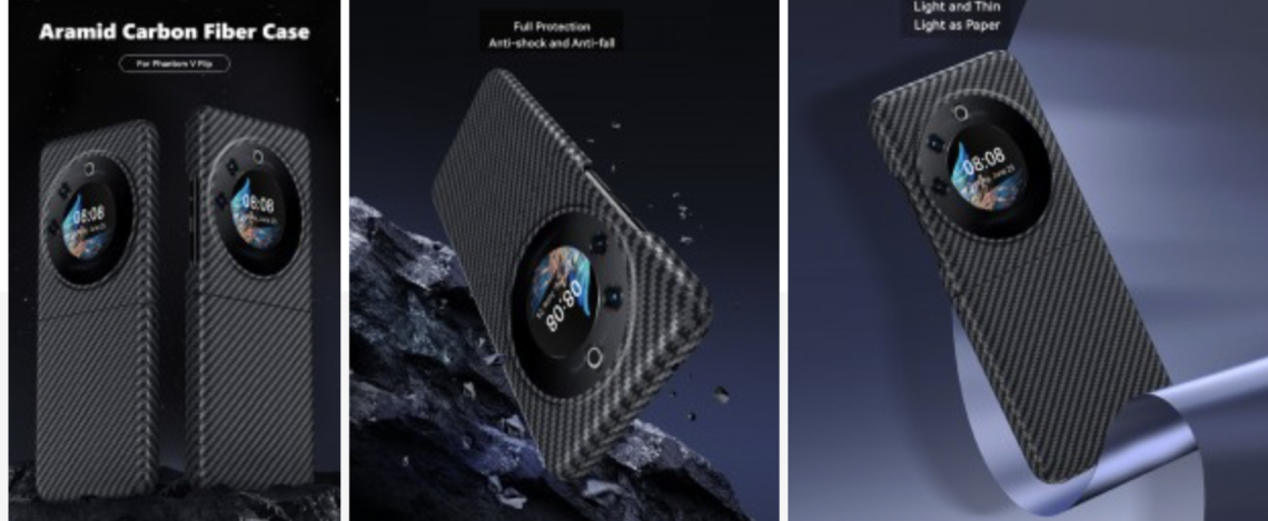 Bild kan visa Tecno Phantom V Flip