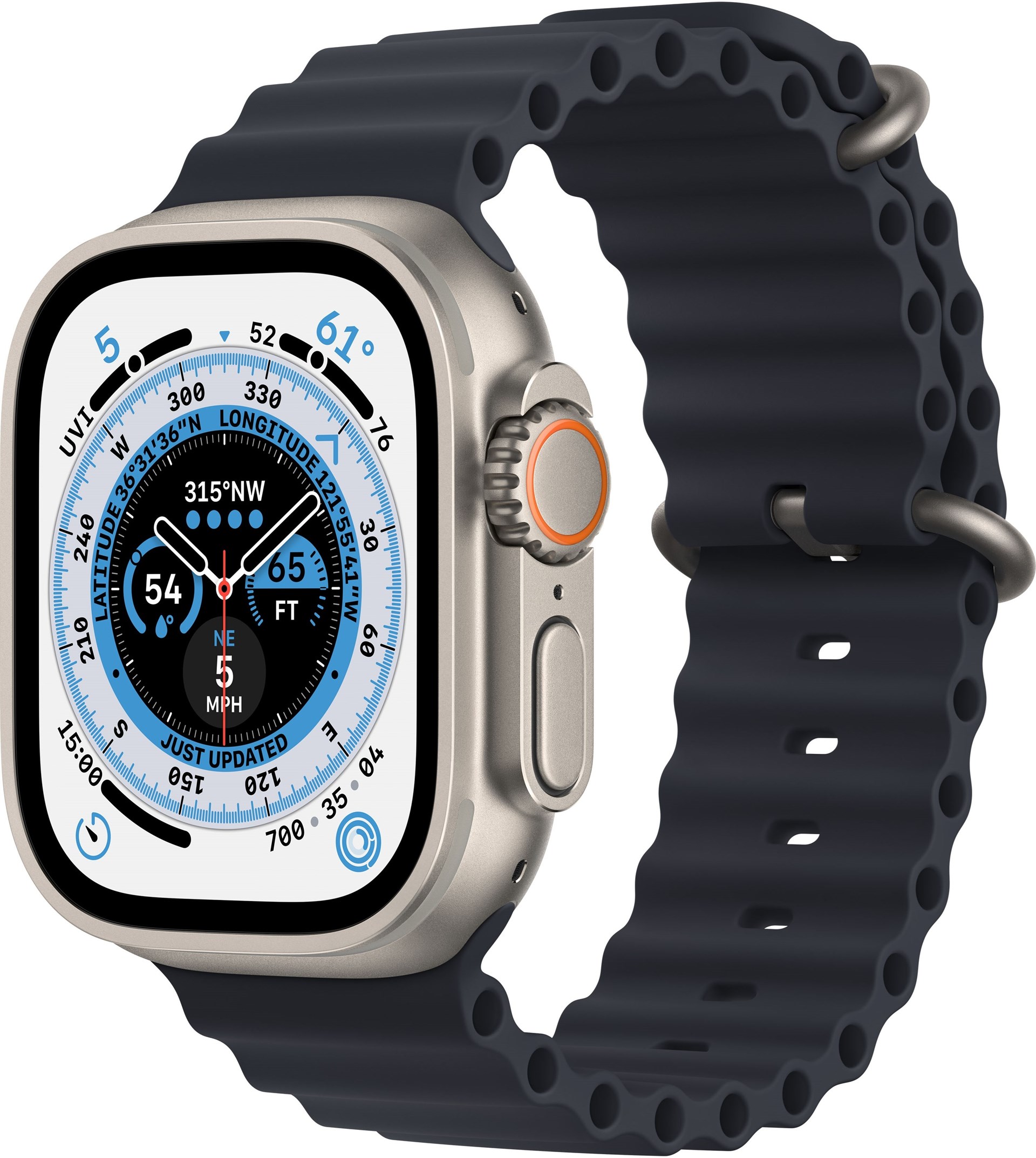 Apple Watch Ultra Gps Cellular 49mm Titanium Case With Midnight Ocean Band(1026763) 527627 2 Normal Extra