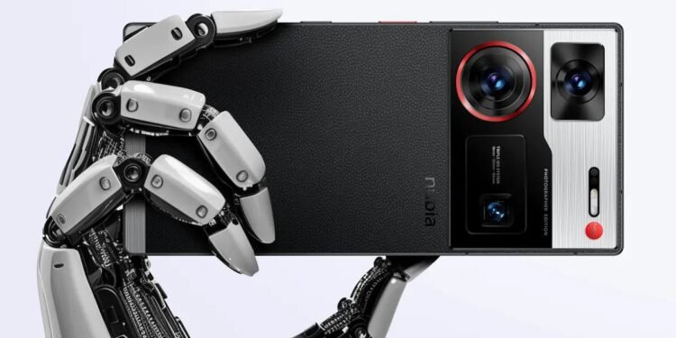 ZTE Nubia Z60 Ultra Photography Edition visas upp på bild, fokuserar på AI
