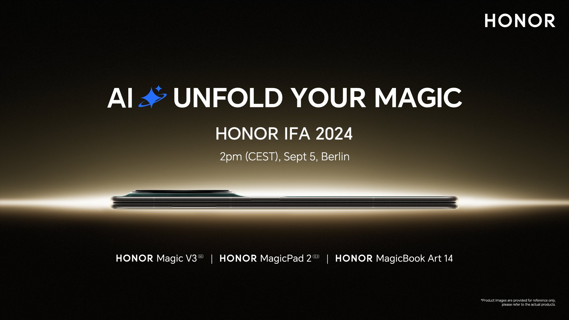 Klart: Honor Magic V3 visas globalt 5 september