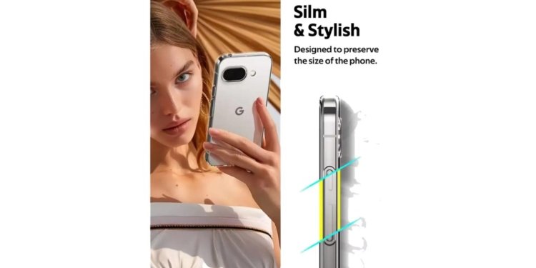 Google Pixel 9a: bild visar telefonens design