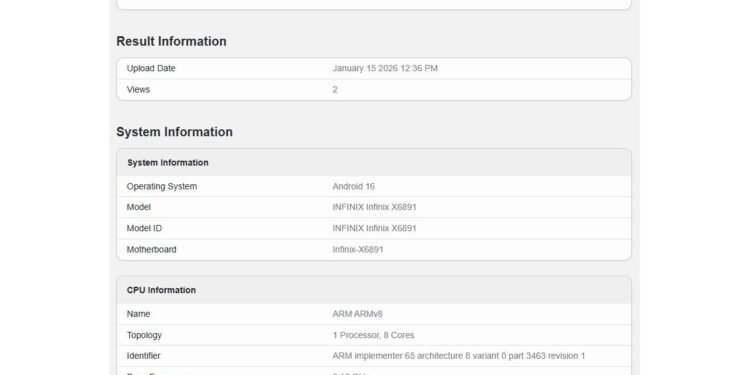 Infinix GT 50 Pro genom benchmark