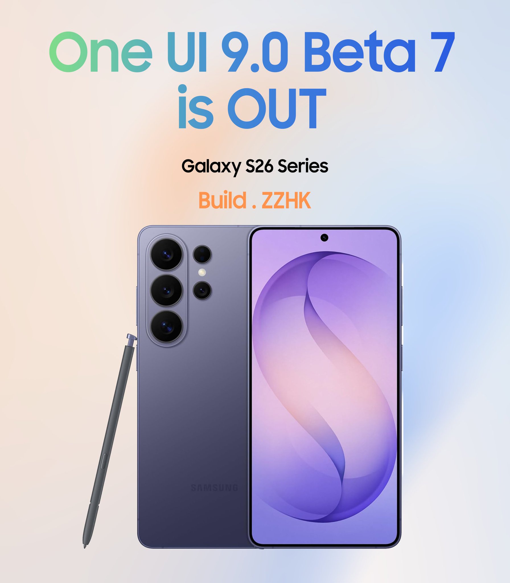 Samsung inte klara med One UI 9-betan till Galaxy S26-serien ännu
